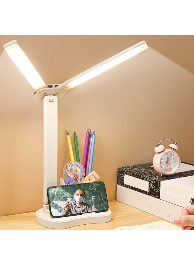 Rechargeable LED Desk Lamp with Touch Control, 3 Adjustable Brightness Levels, Practical Design for Office, Bedroom, and Daily Use - Image 1